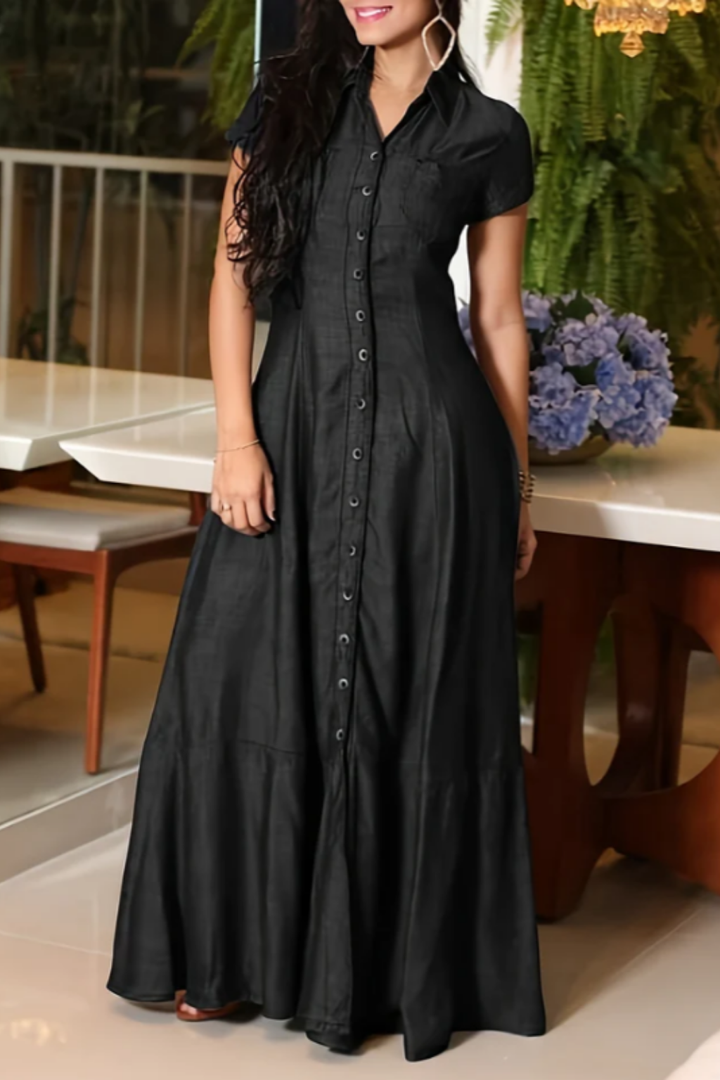 Eliza Long Denim Dress