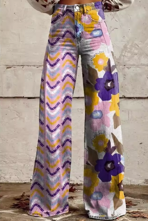 Isadora — Boho Flower Pants