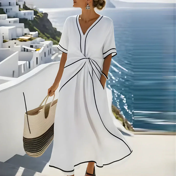 Moda Amalia Cassia Elegant Flattering Dress