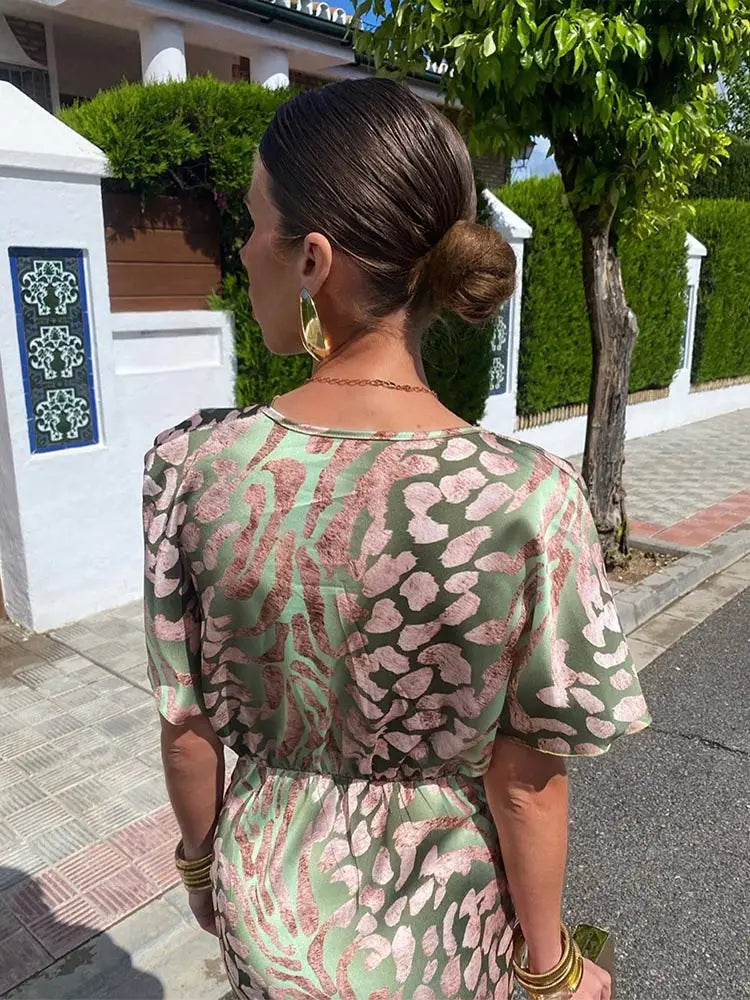 Moda Amalia Emmeline Midi Dress Copper
