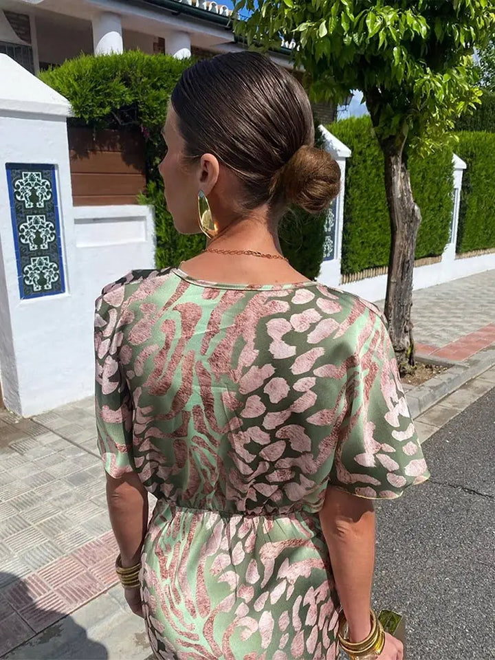 Moda Amalia Emmeline Midi Dress Copper