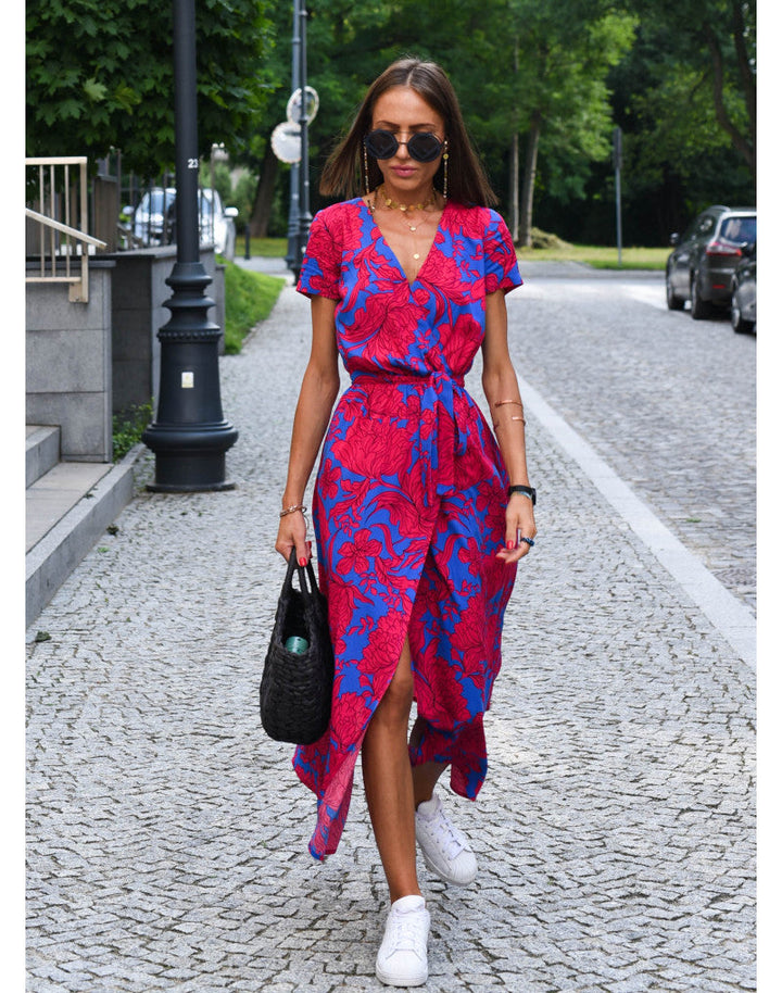 Moda Amalia Charlotte Floral Midi Dress