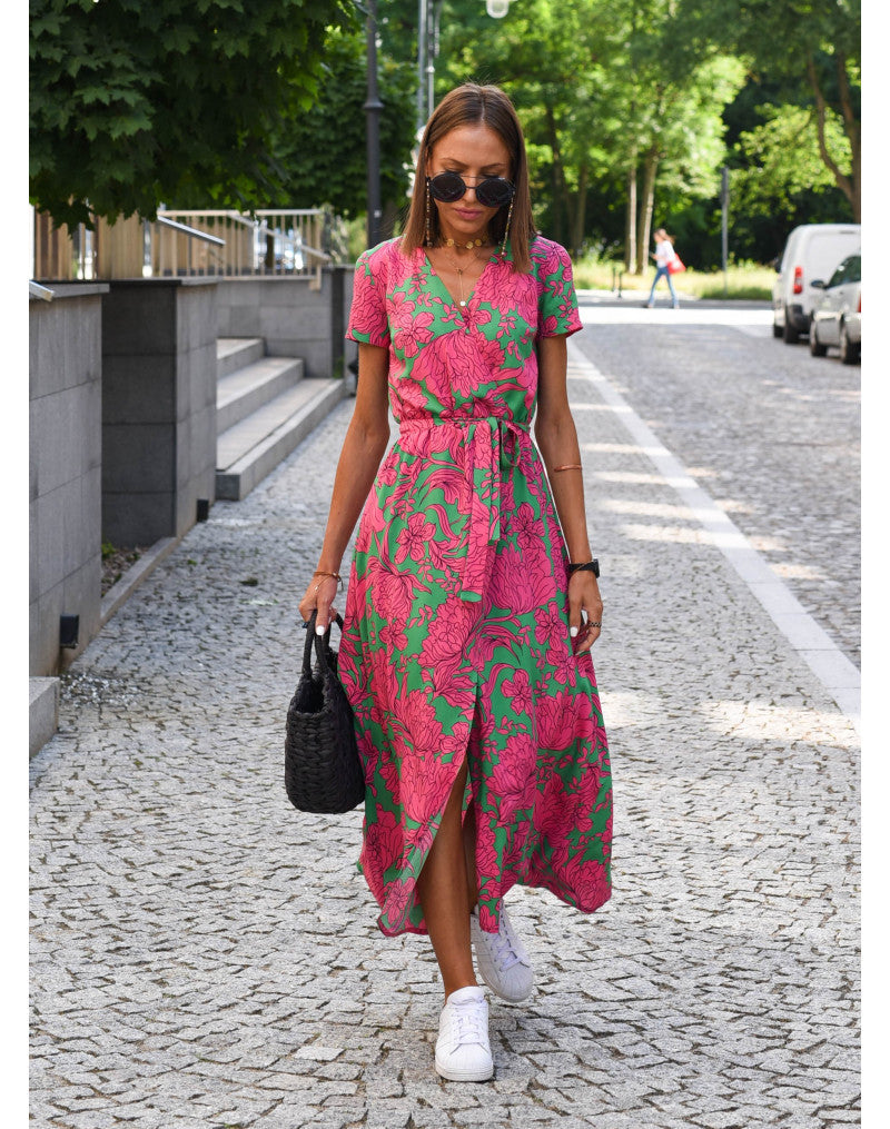 Moda Amalia Charlotte Floral Midi Dress
