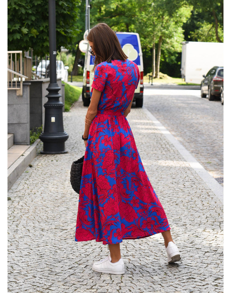 Moda Amalia Charlotte Floral Midi Dress