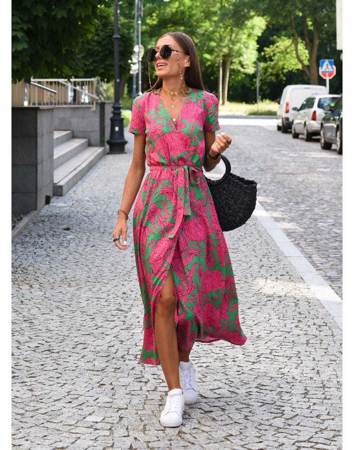 Moda Amalia Charlotte Floral Midi Dress