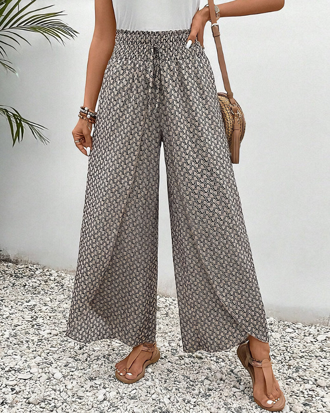 Moda Amalia Jessica Relaxed Wide-Leg Pants