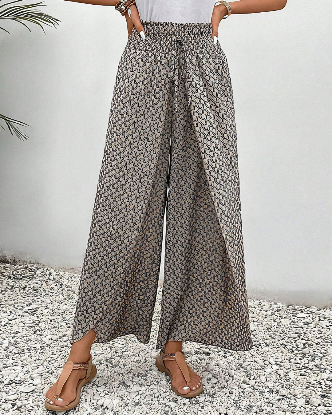 Moda Amalia Jessica Relaxed Wide-Leg Pants