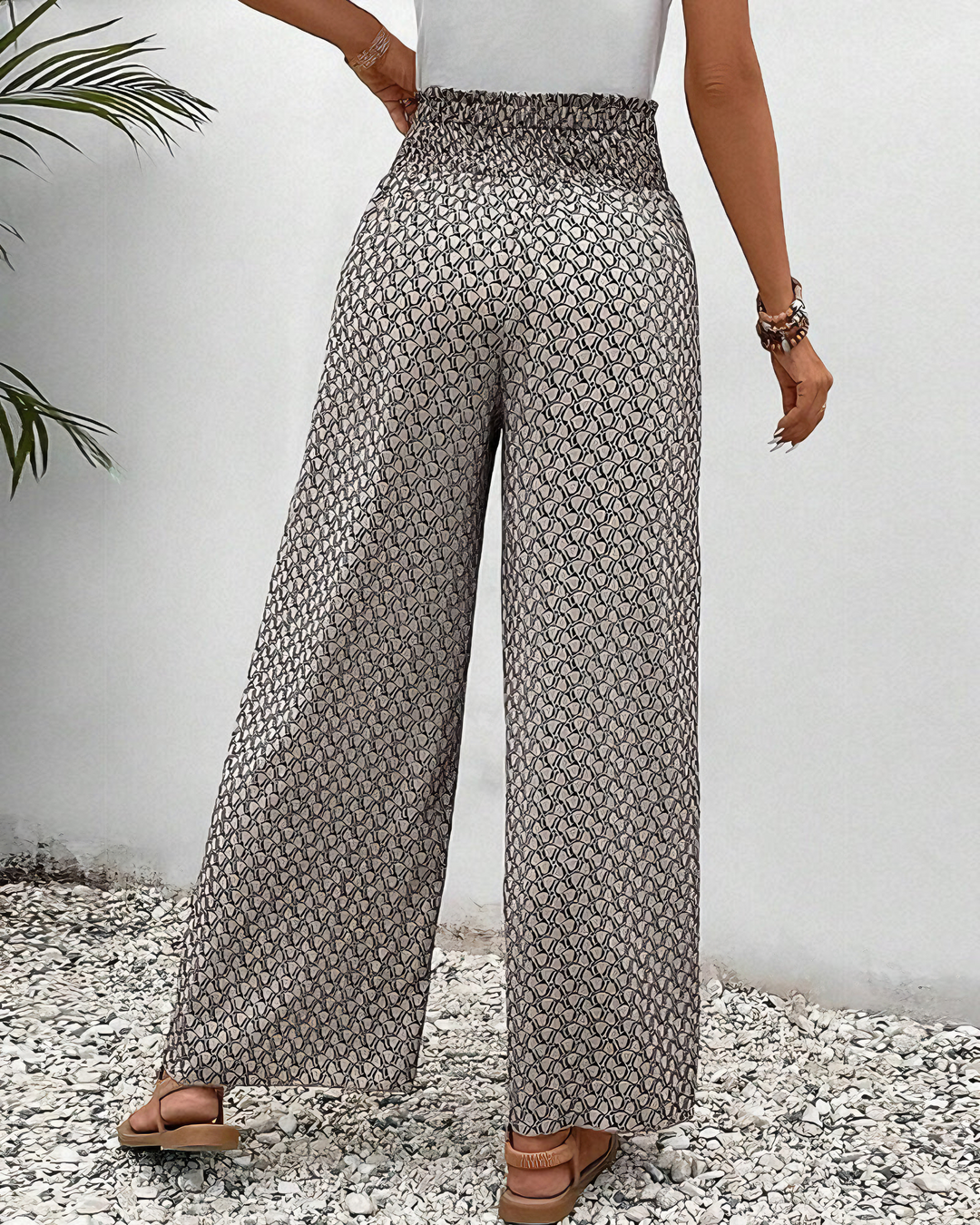 Moda Amalia Jessica Relaxed Wide-Leg Pants