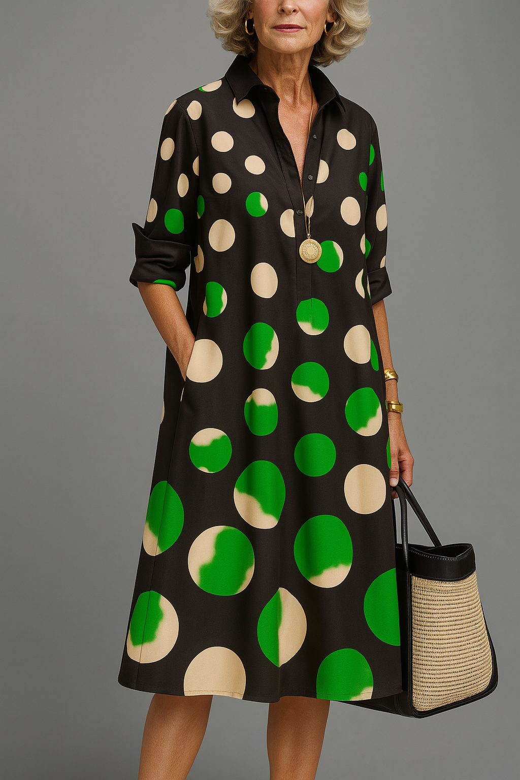 Moda Amalia Naomi Midi Dress Elegant