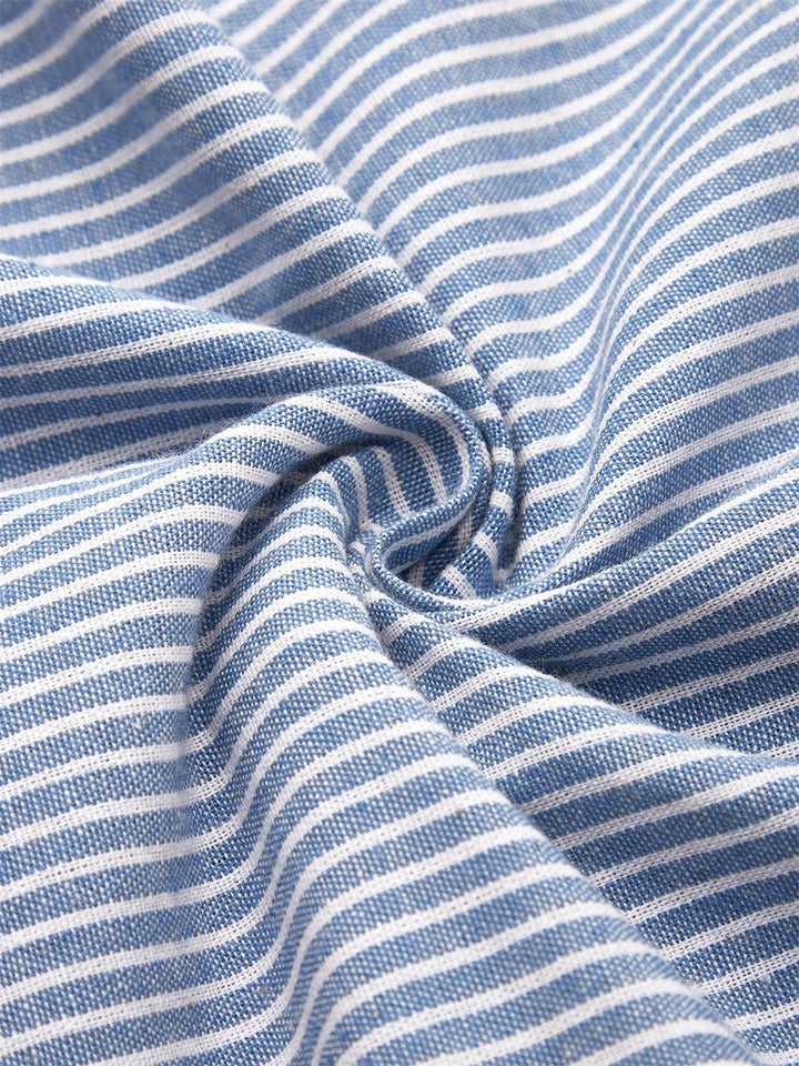 Moda Amalia Jovie Striped Midi Dress Blue S-2XL