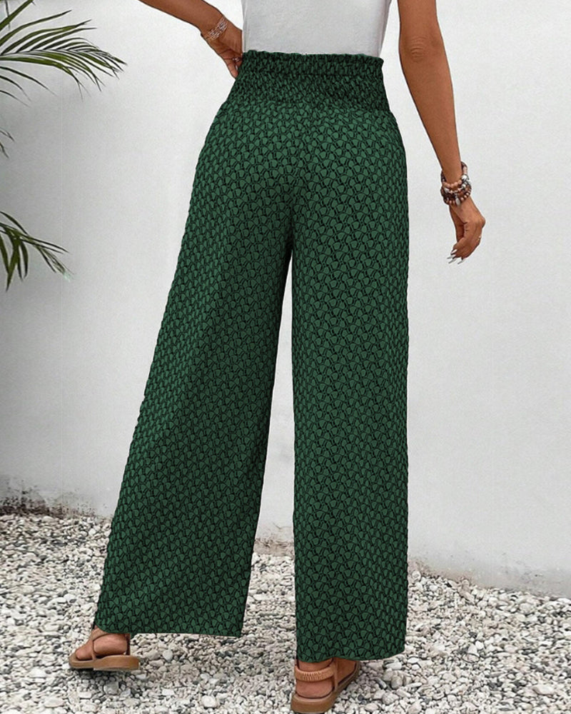 Moda Amalia Lunara Wide-Leg Trousers Beige S-3XL