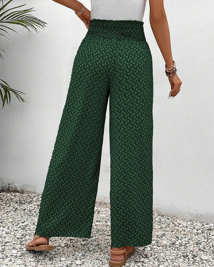 Moda Amalia Lunara Wide-Leg Trousers Beige S-3XL