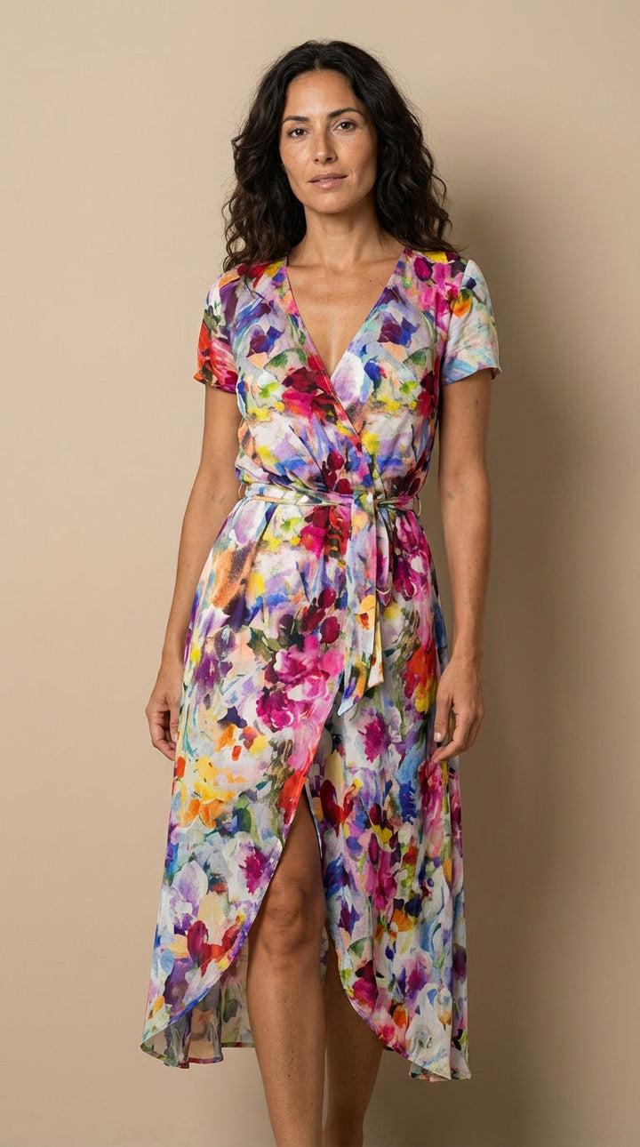 Moda Amalia Charlotte Floral Midi Dress