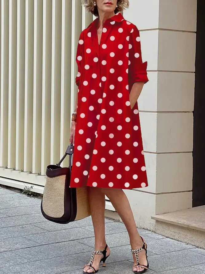 Moda Amalia Jody Rochie Cămașă Atemporală