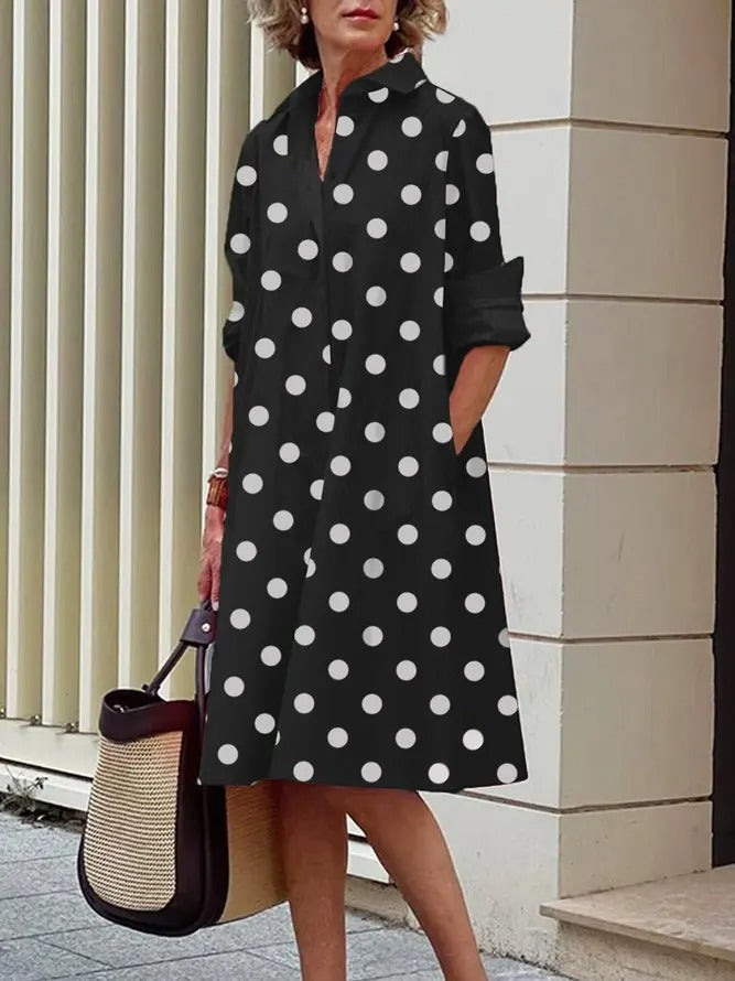 Moda Amalia Jody Rochie Cămașă Atemporală