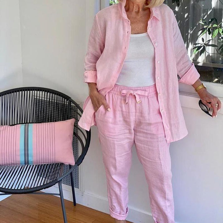Moda Amalia Sierra Lounge Set Pink S-5XL